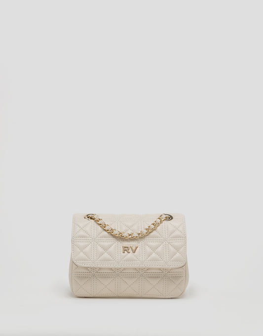 Linda Mini padded leather shoulder bag raw