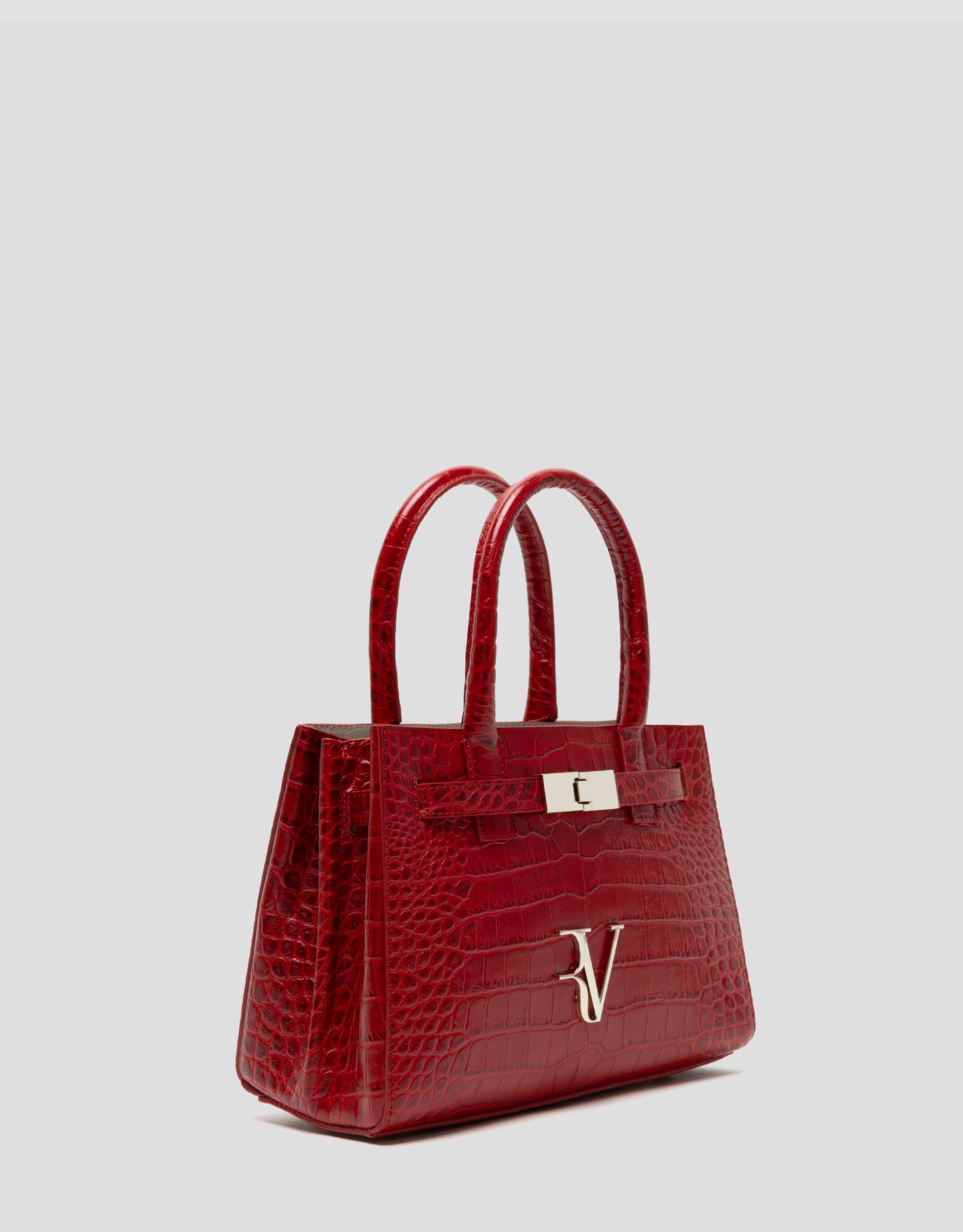 Mini Millie Satchel bag engraved coconut red