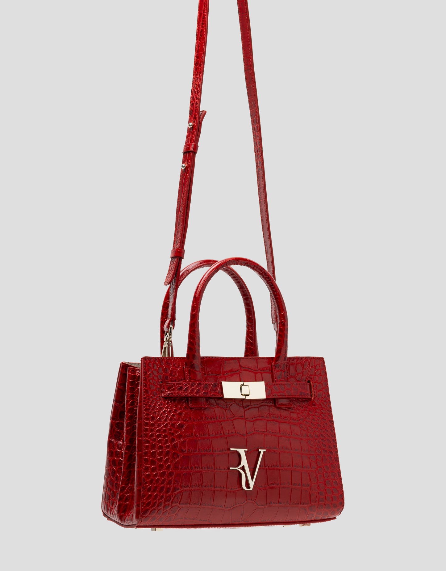 Mini Millie Satchel bag engraved coconut red