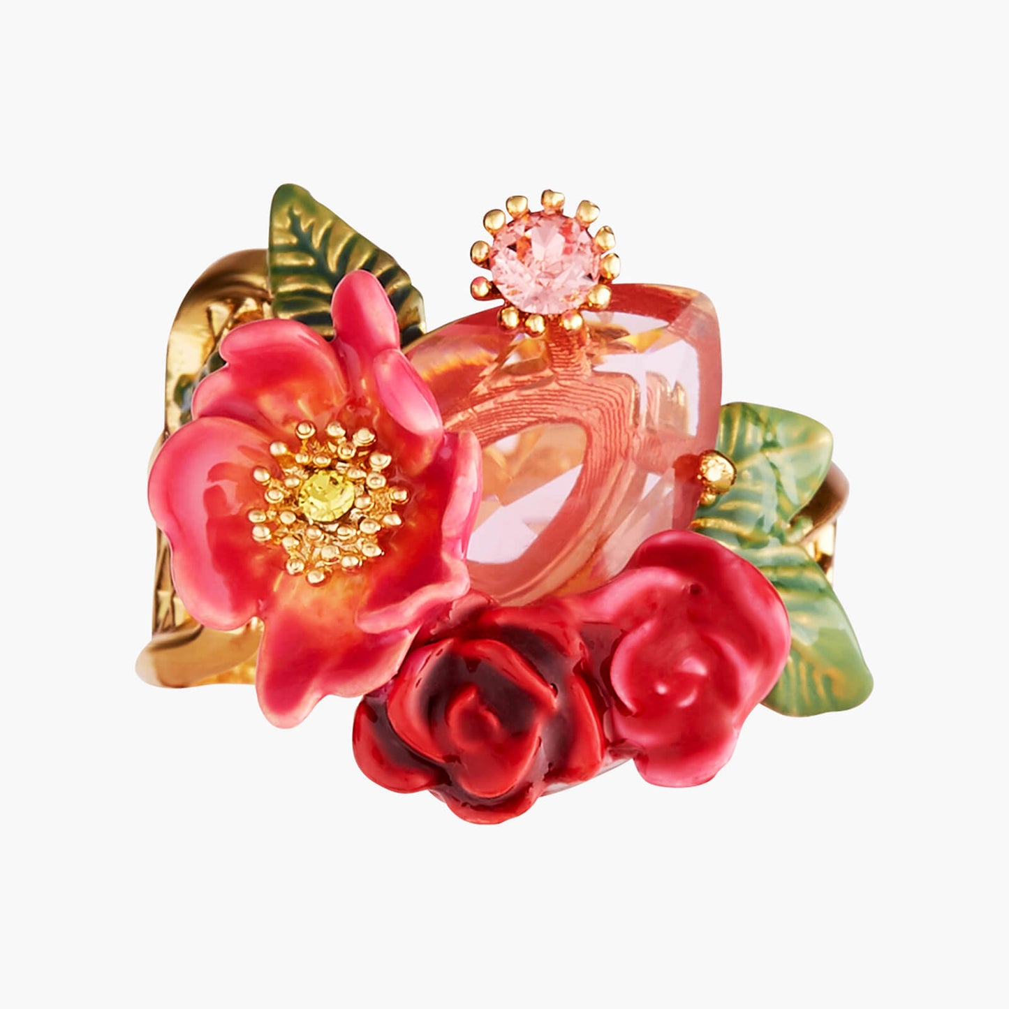 Antique And Wild Roses Cocktail Rings | AMAR605/11