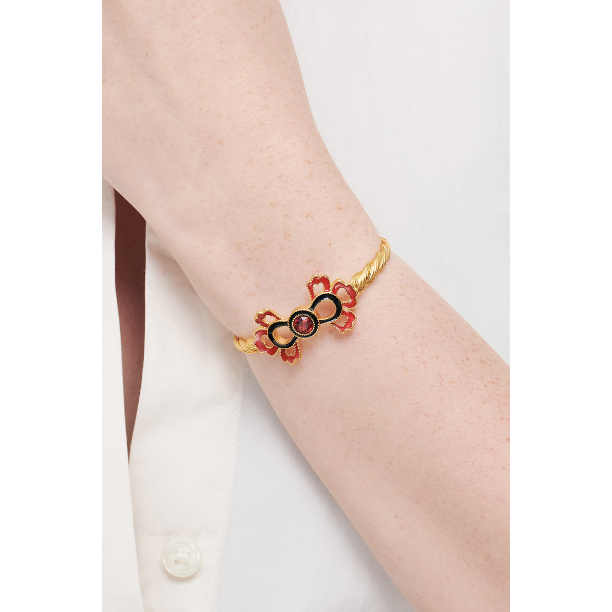 Indian Palm Pattern Bangle Bracelet | AMEI202/11