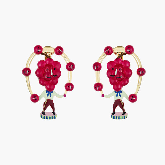 Fruit Circus Grapes Earrings | ANFC1051