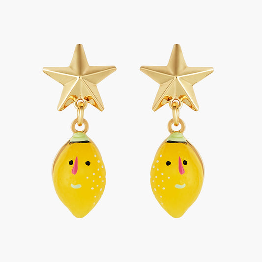 Fruit Circus Lemon And Stars Earrings | ANFC1101