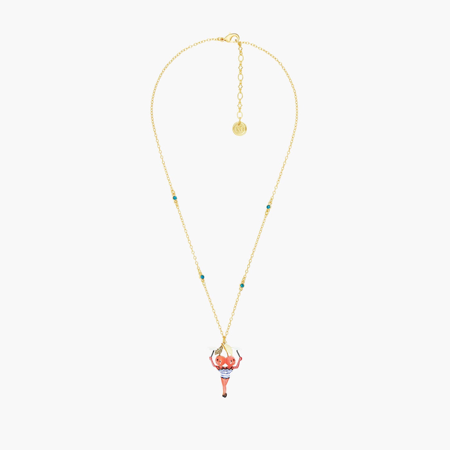 Fruit Circus Acrobatic Cherry Pendant Necklace | ANFC3071