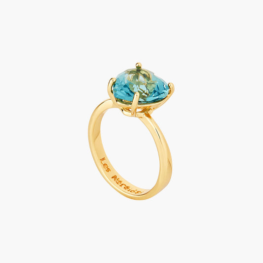 La Diamantine Acqua Azzurra Hearthstone Solitaire Rings | ANLD617/11