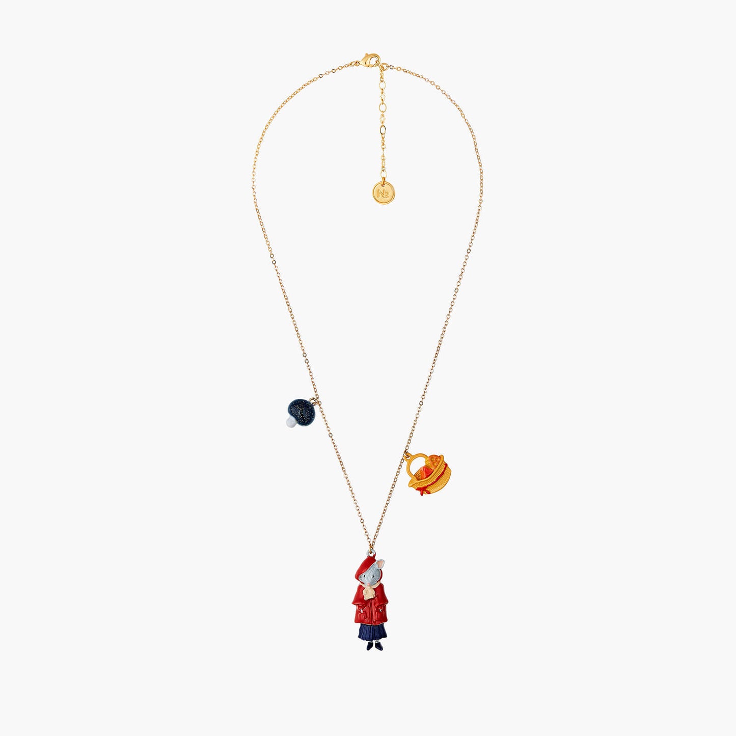 Little Mouse Little Red Riding Hood Mushroom And Cheese Pieces Necklace | ANNA3011
