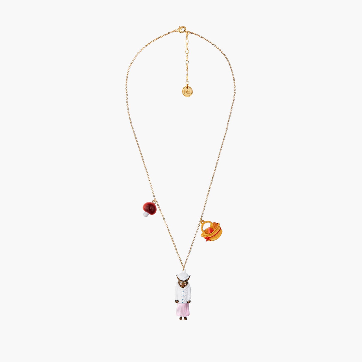 Big Bad Wolf Mushroom And Cheese Pieces Necklace | ANNA3021