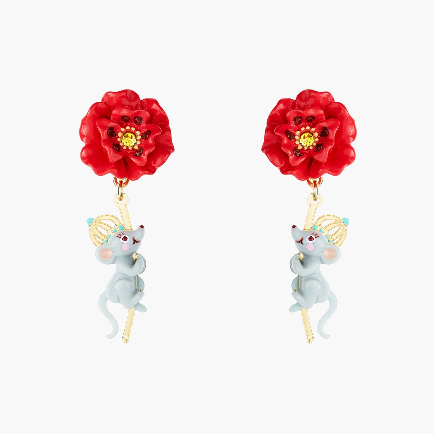 Theé Toto & Dorothy Poppy Stem And Rat Earrings | ANOZ109C/1