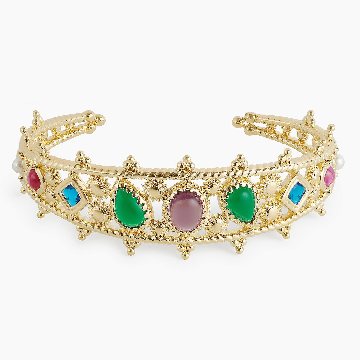 Coloured Stones Bangle Bracelet | APJS2011