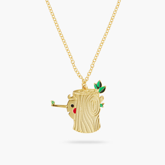 Log and Pinocchio pendant necklace | AQUI3061