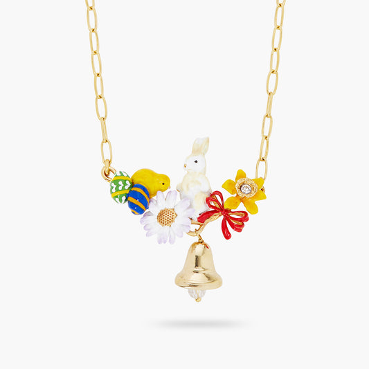 Easter Chick And Rabbit Thin Necklace | ARLA3011