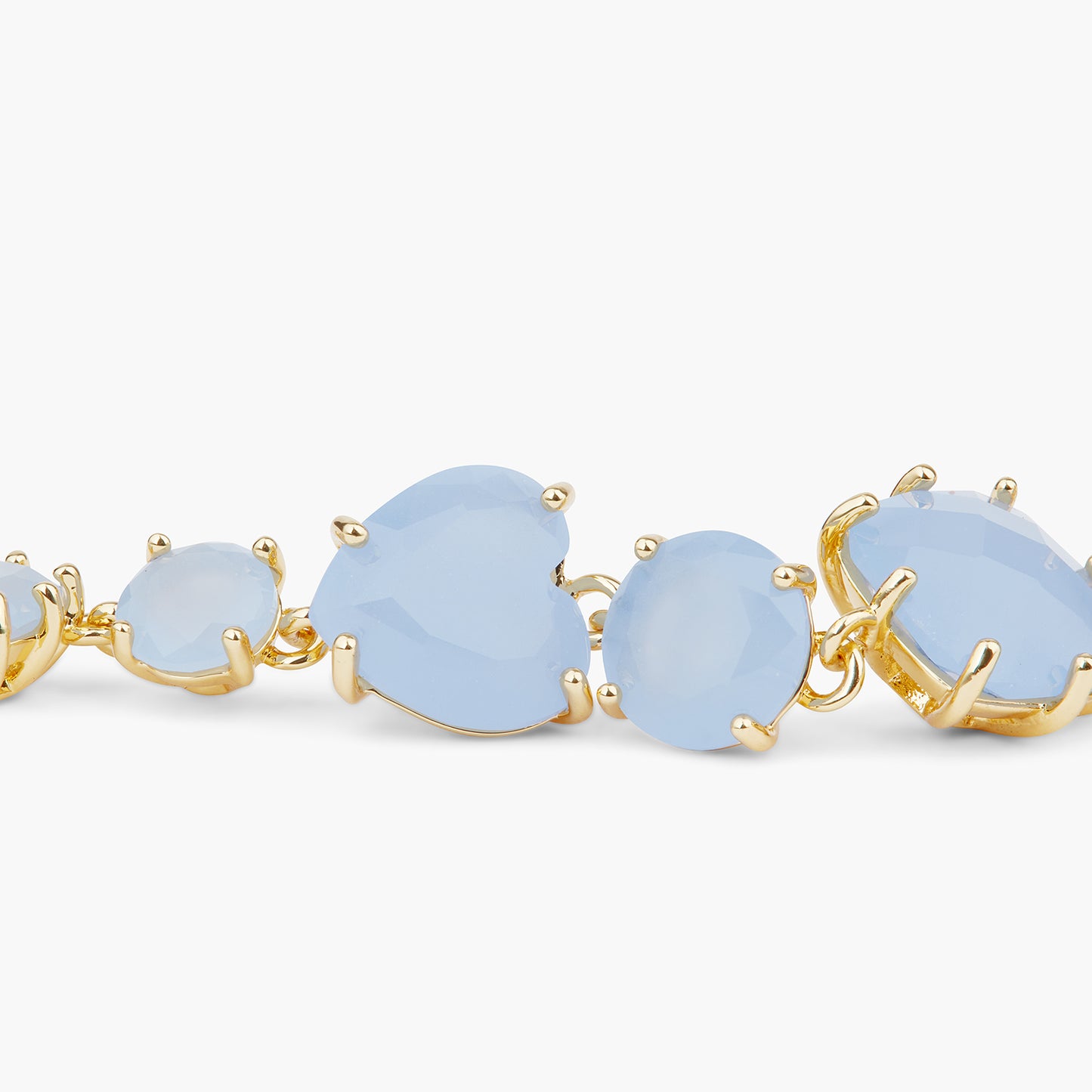 Sky Blue Diamantine 7 Stone Earrings | ARLD1211