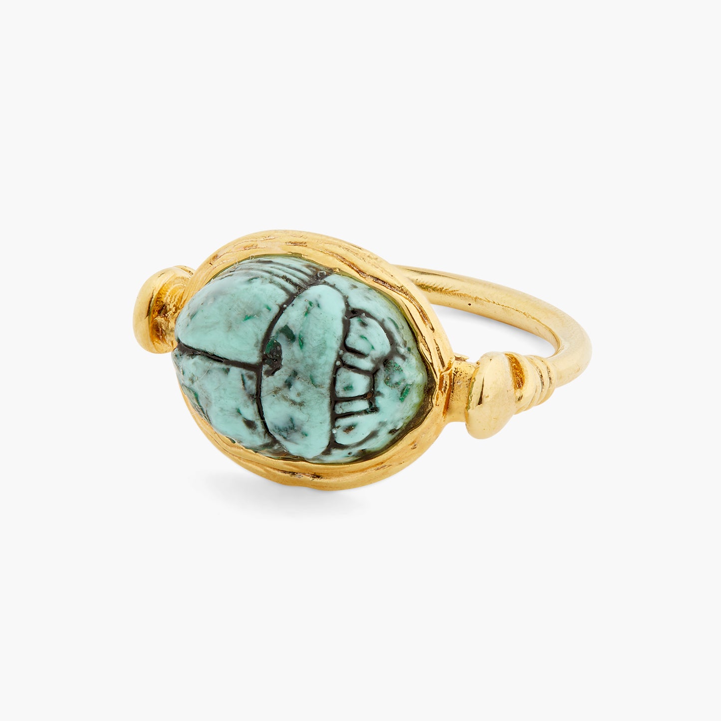 Turquoise Scarab Beetle Ring | ASNI6011