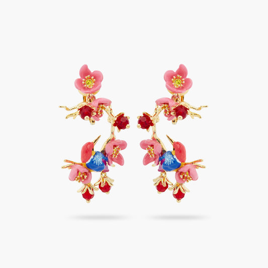 Kingfisher And Plum Blossom Earrings | ASPL1011