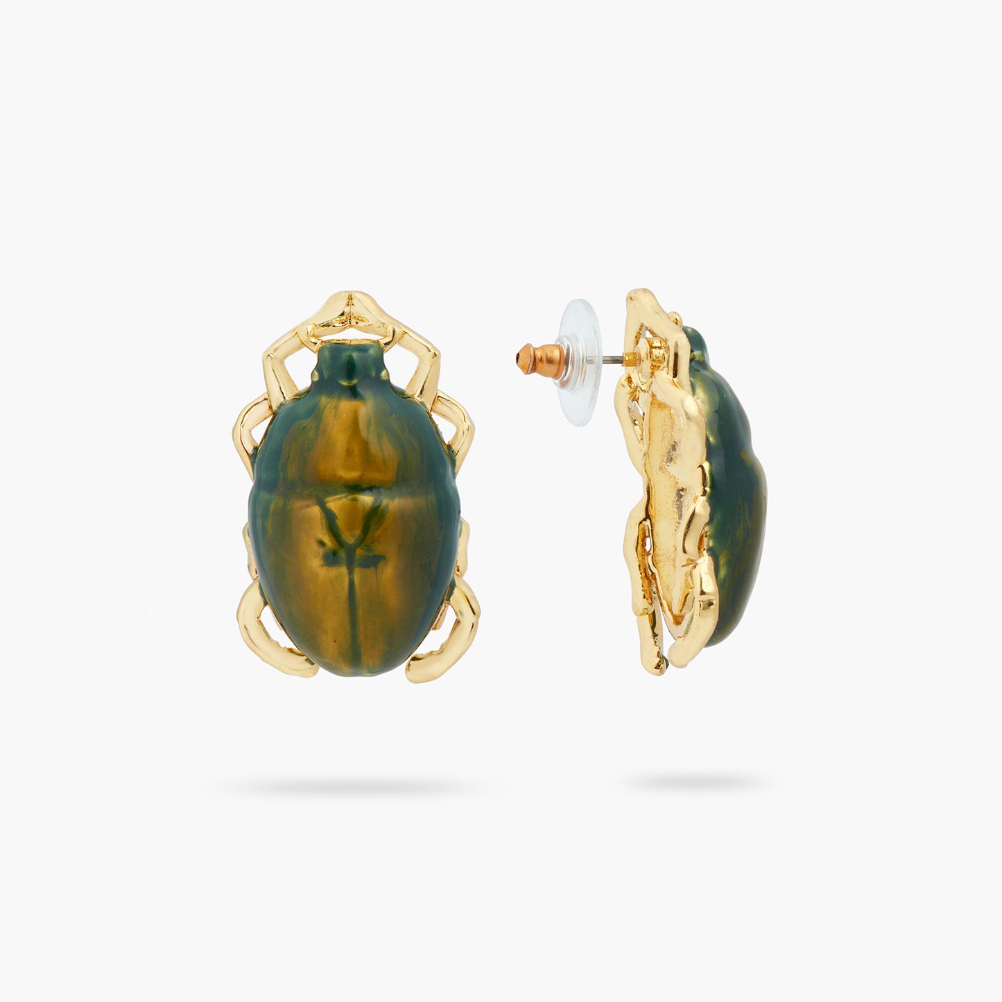 Iridescent Scarab Beetle Earrings | ASTM1121