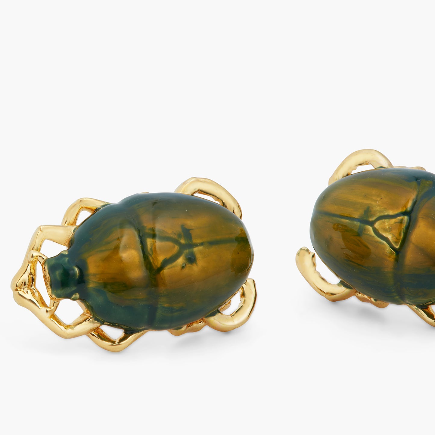 Iridescent Scarab Beetle Earrings | ASTM1121