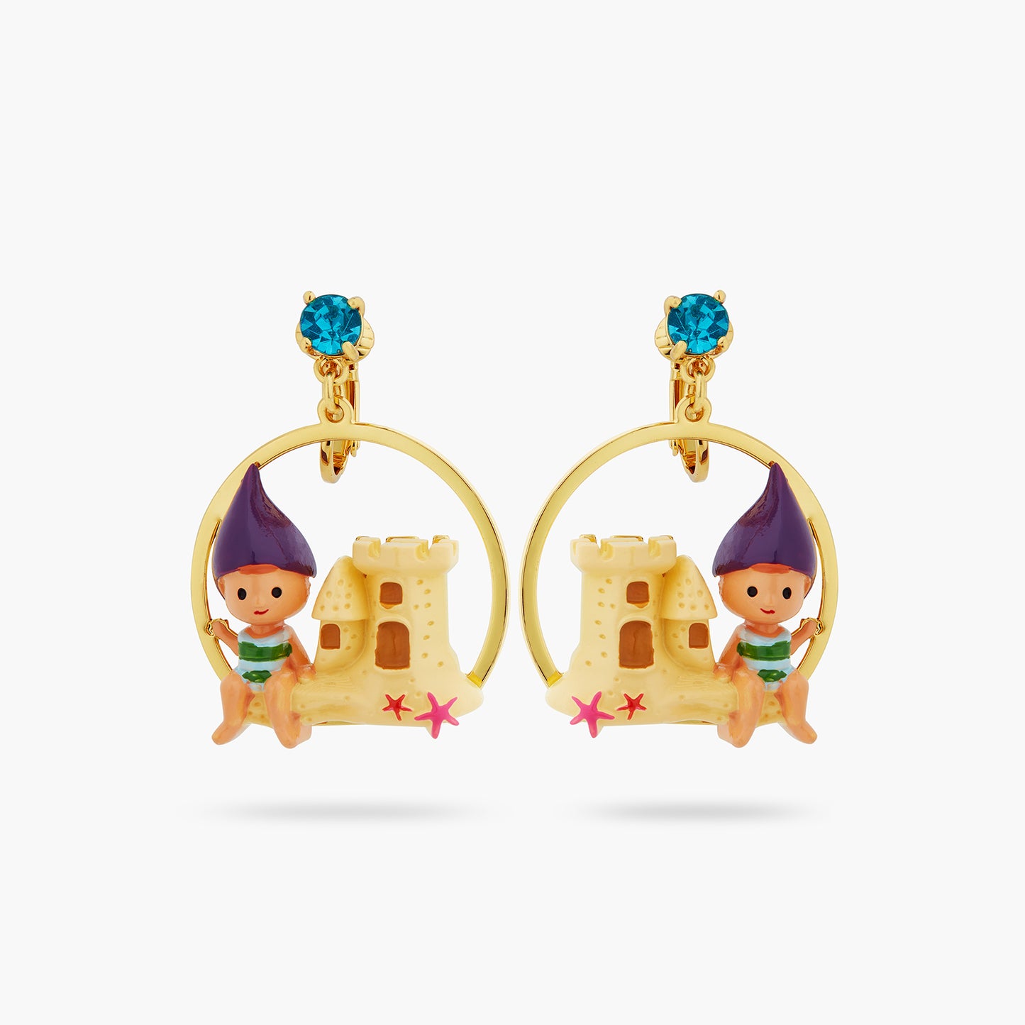 Garden Gnome And Sandcastle Earrings | ATCP1021