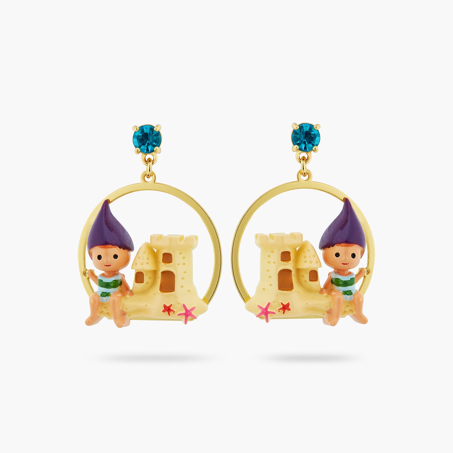 Garden Gnome And Sandcastle Earrings | ATCP1021