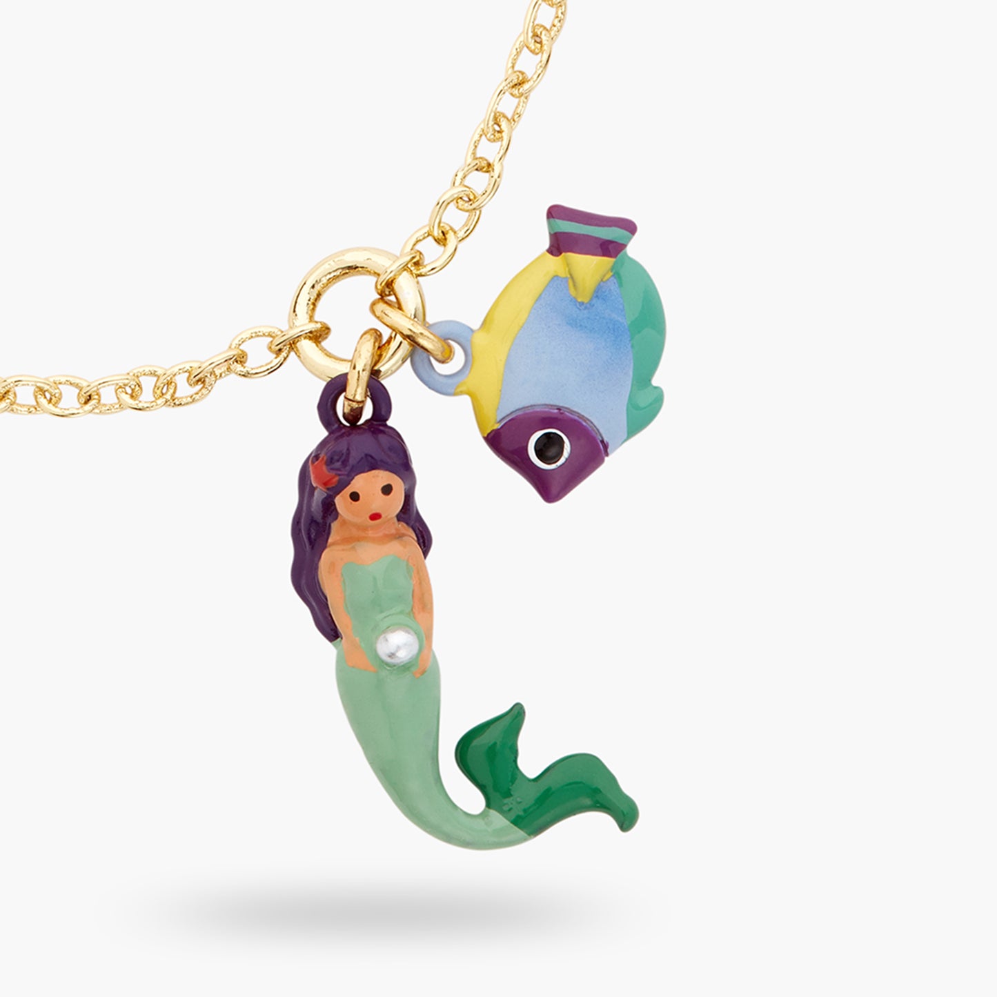 Mermaid And Tropical Fish Charm Bracelet | ATOC2021