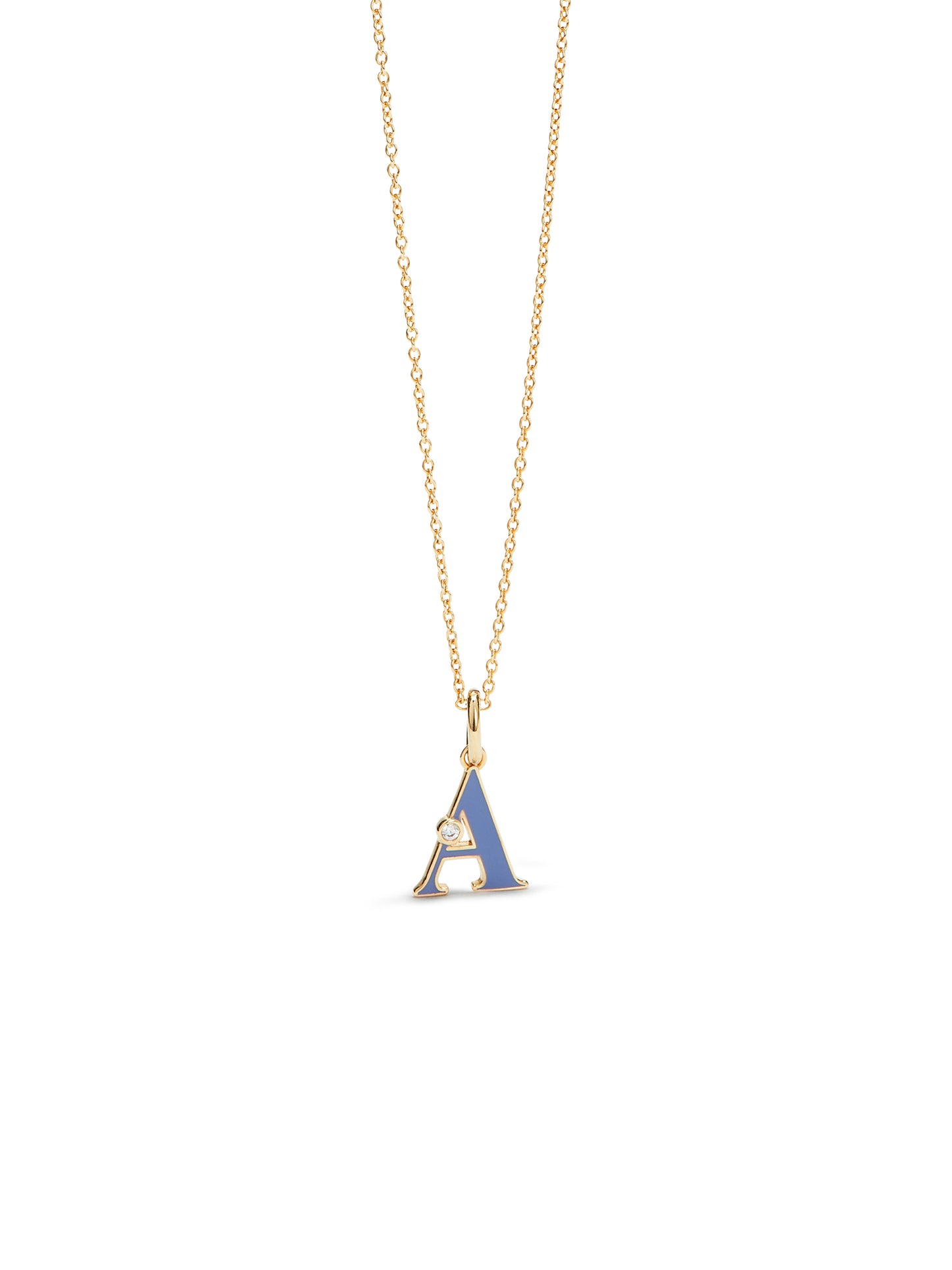 Letter A Pendant Necklace | AUAB3011