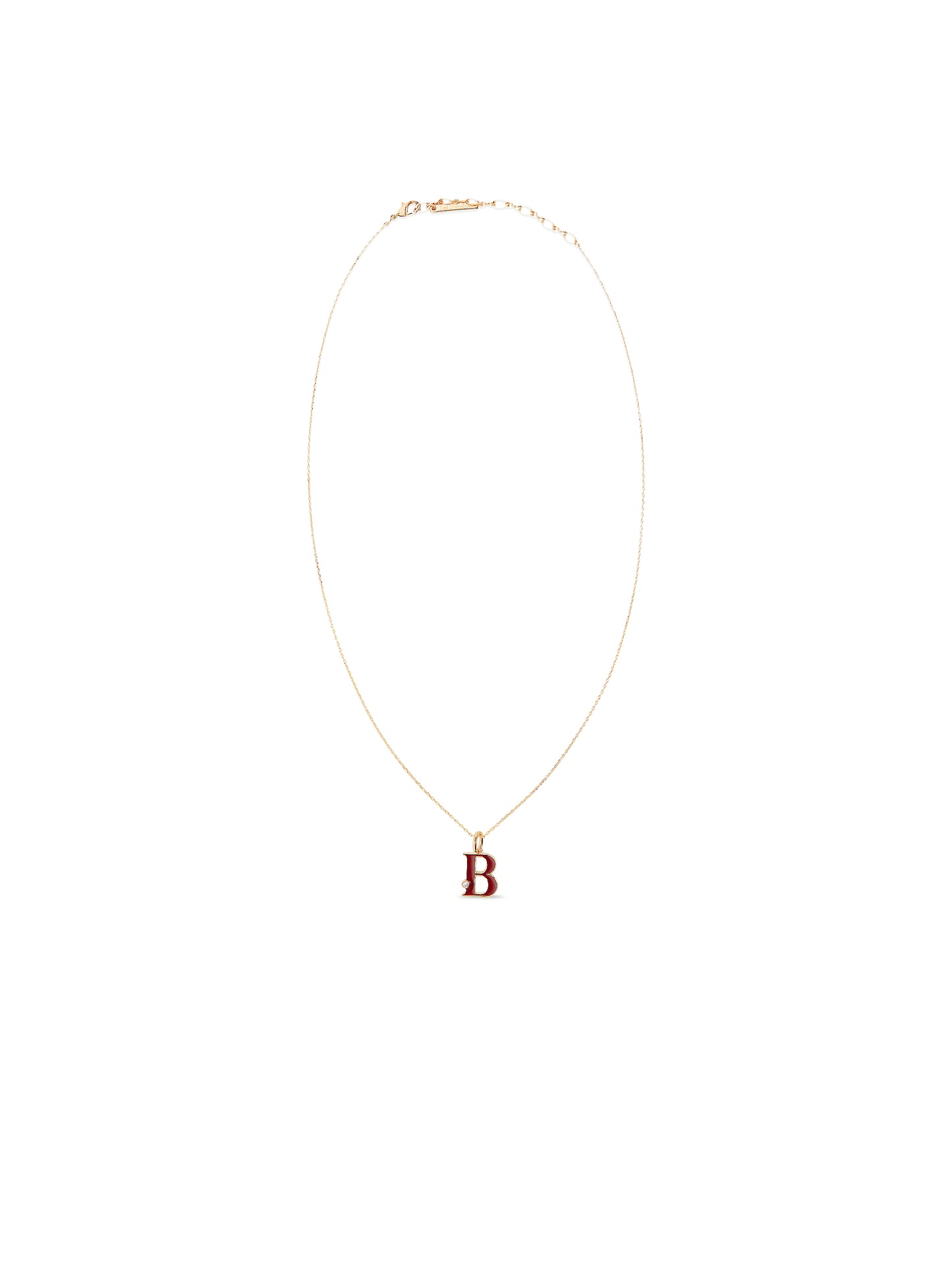 Letter B Pendant Necklace | AUAB3021