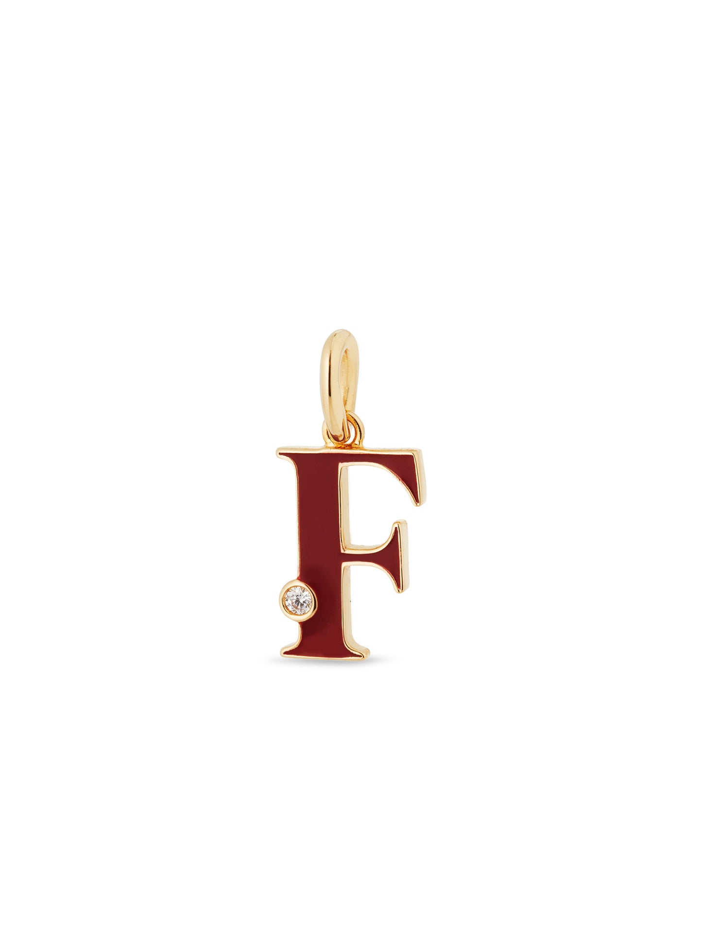 Letter F Pendant Necklace | AUAB3061