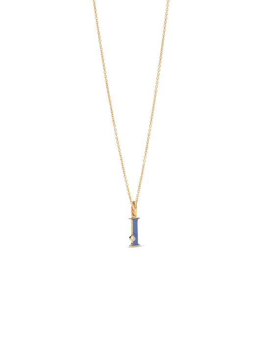 Letter I Pendant Necklace | AUAB3091