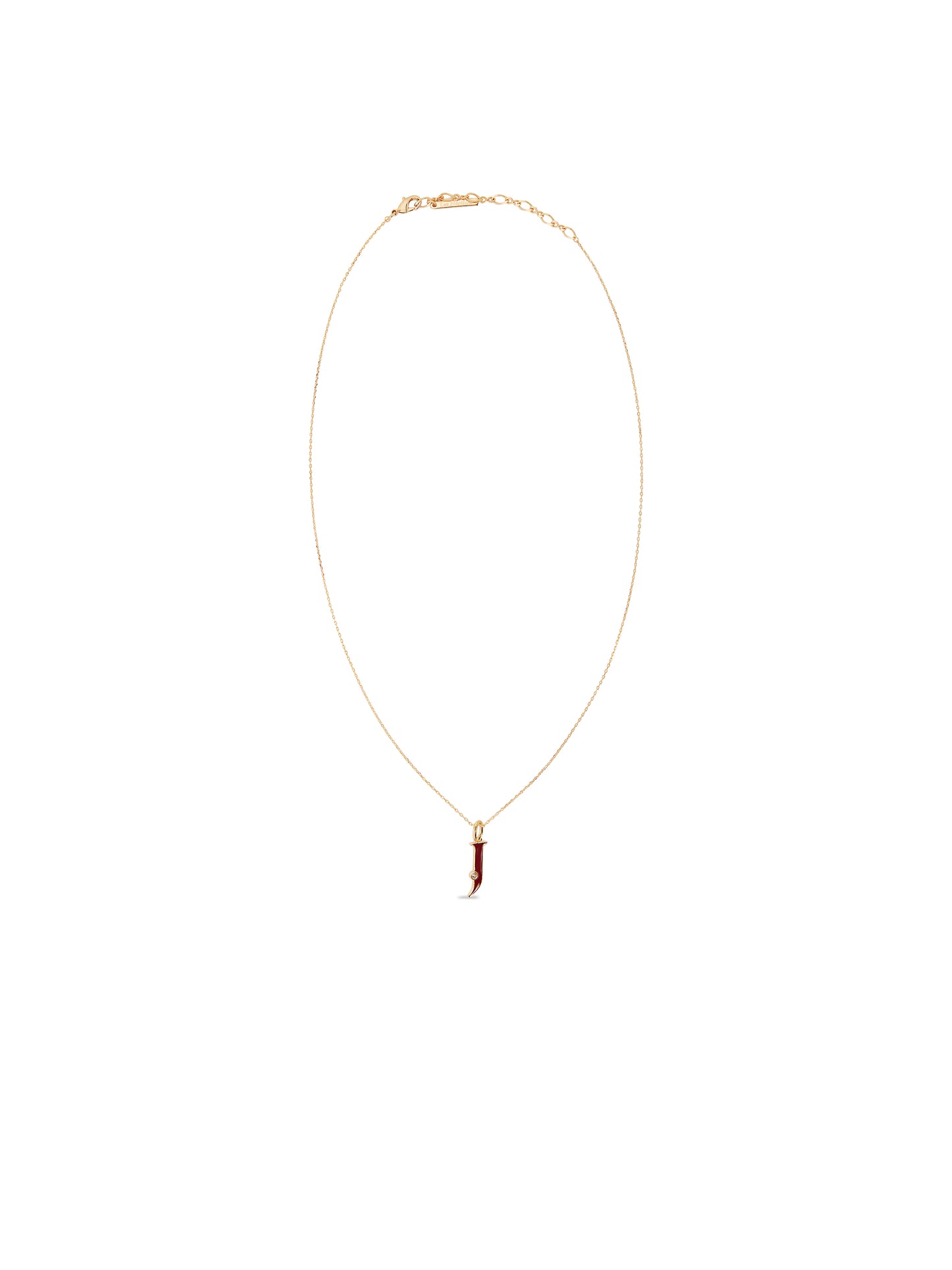 Letter J Pendant Necklace | AUAB3101