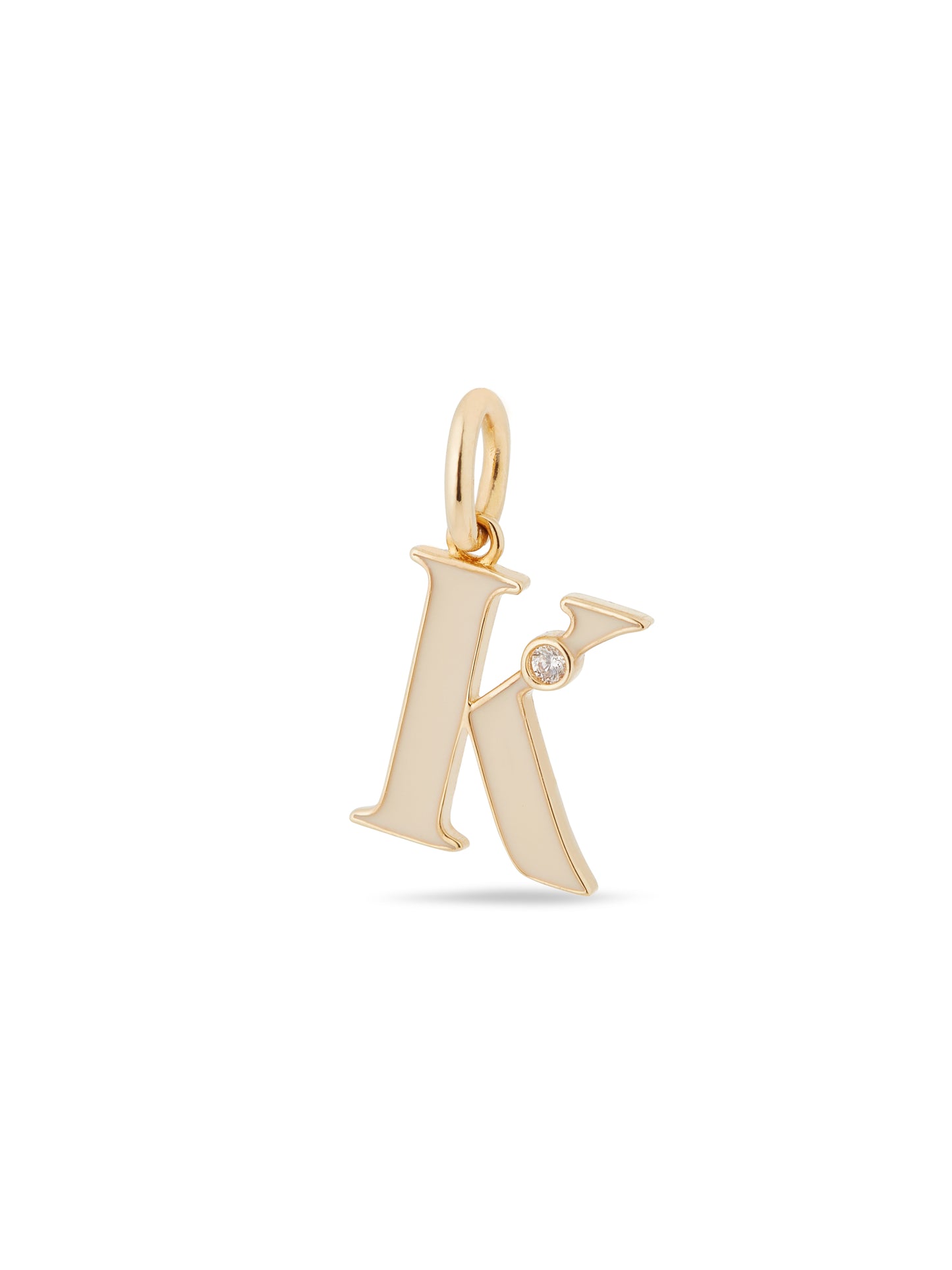 Letter K Pendant Necklace | AUAB3111