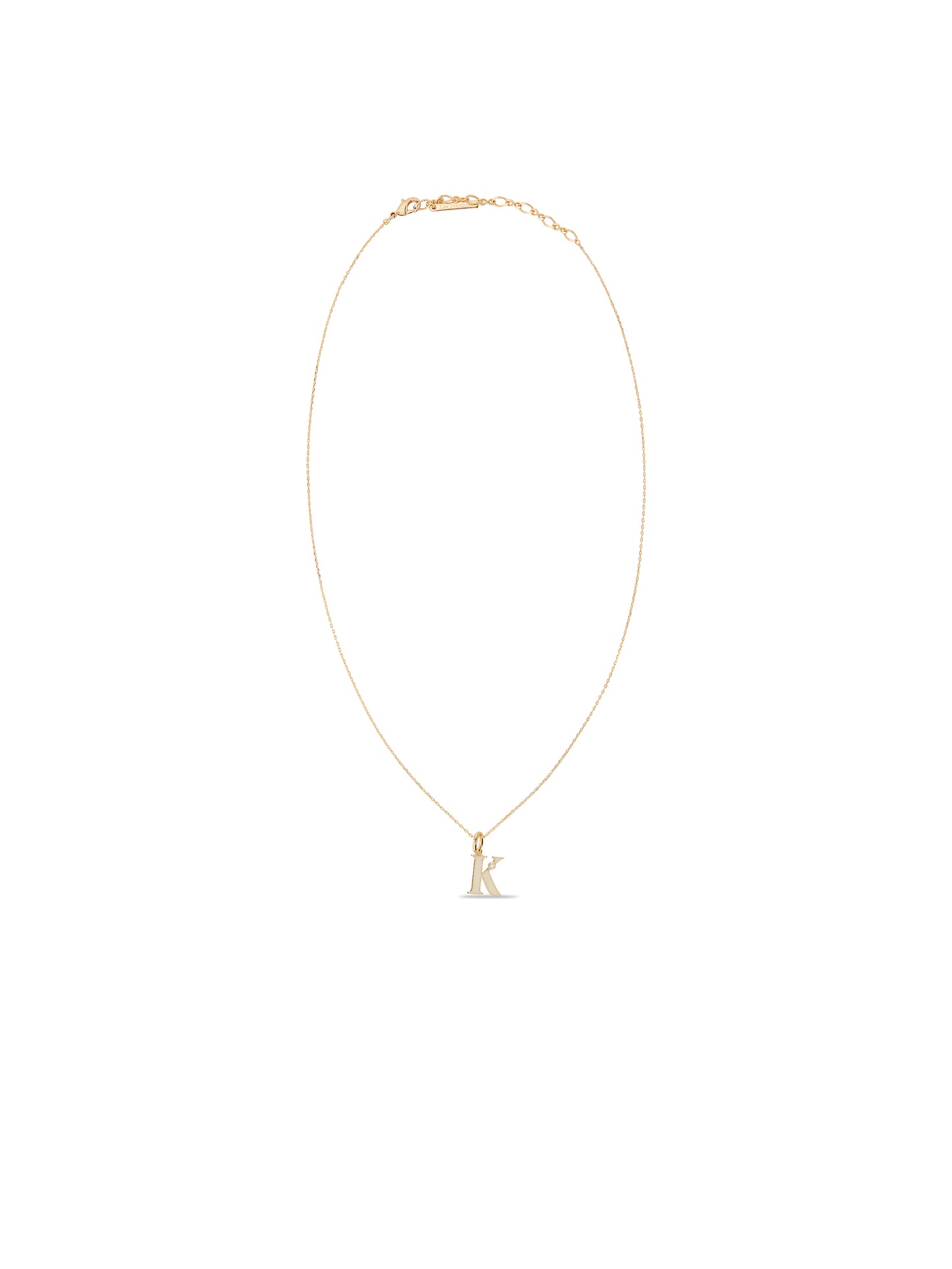 Letter K Pendant Necklace | AUAB3111