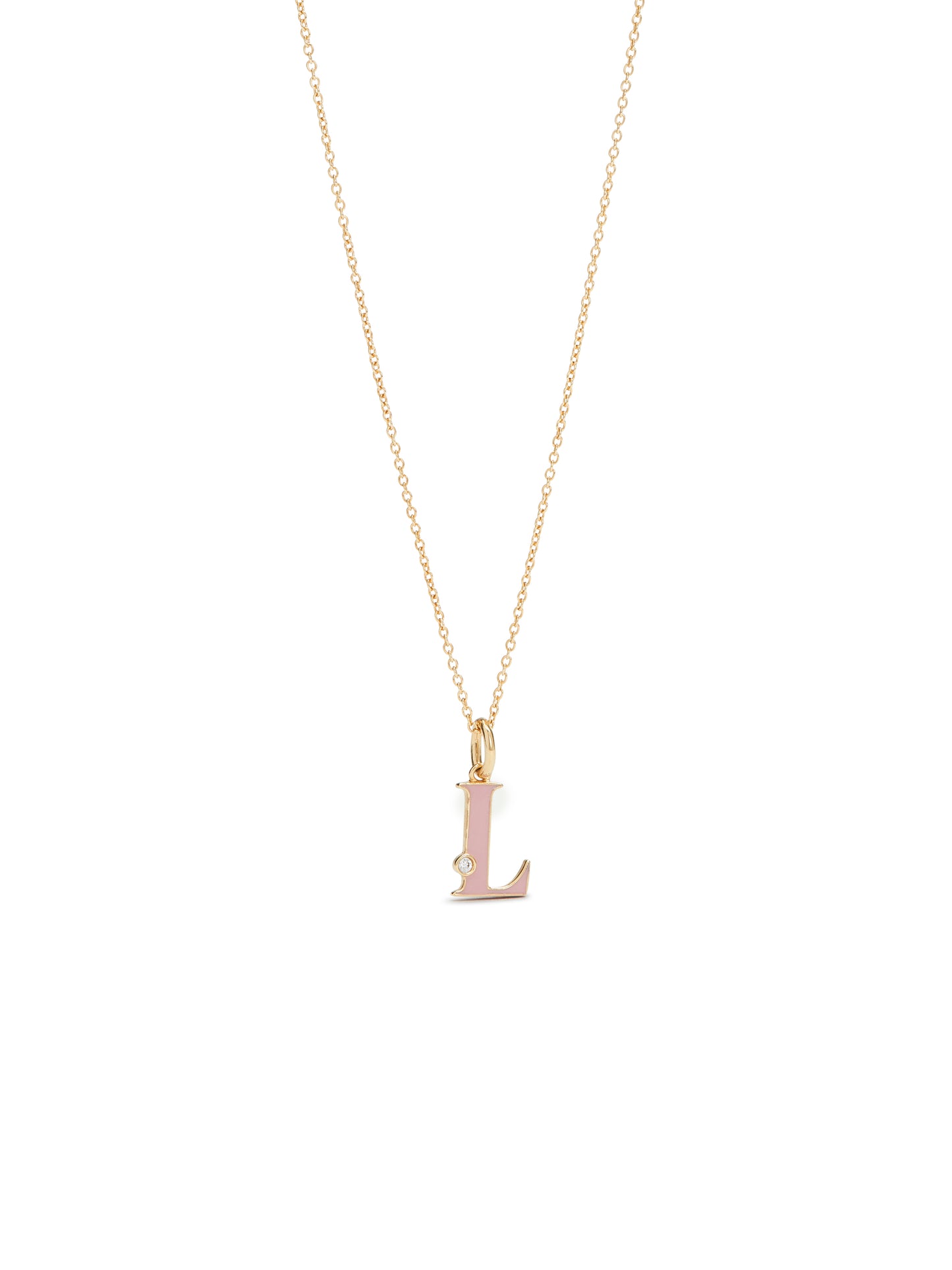 Letter L Pendant Necklace | AUAB3121