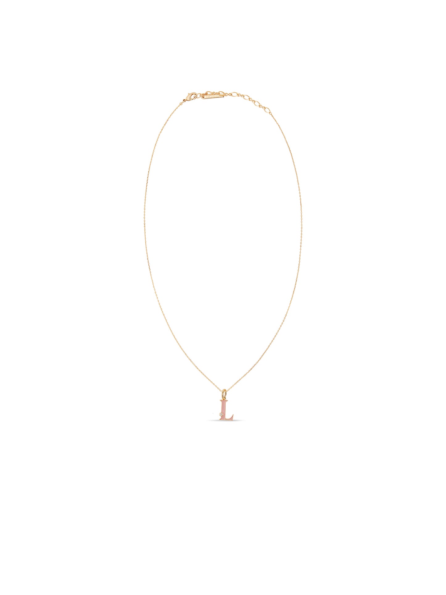 Letter L Pendant Necklace | AUAB3121