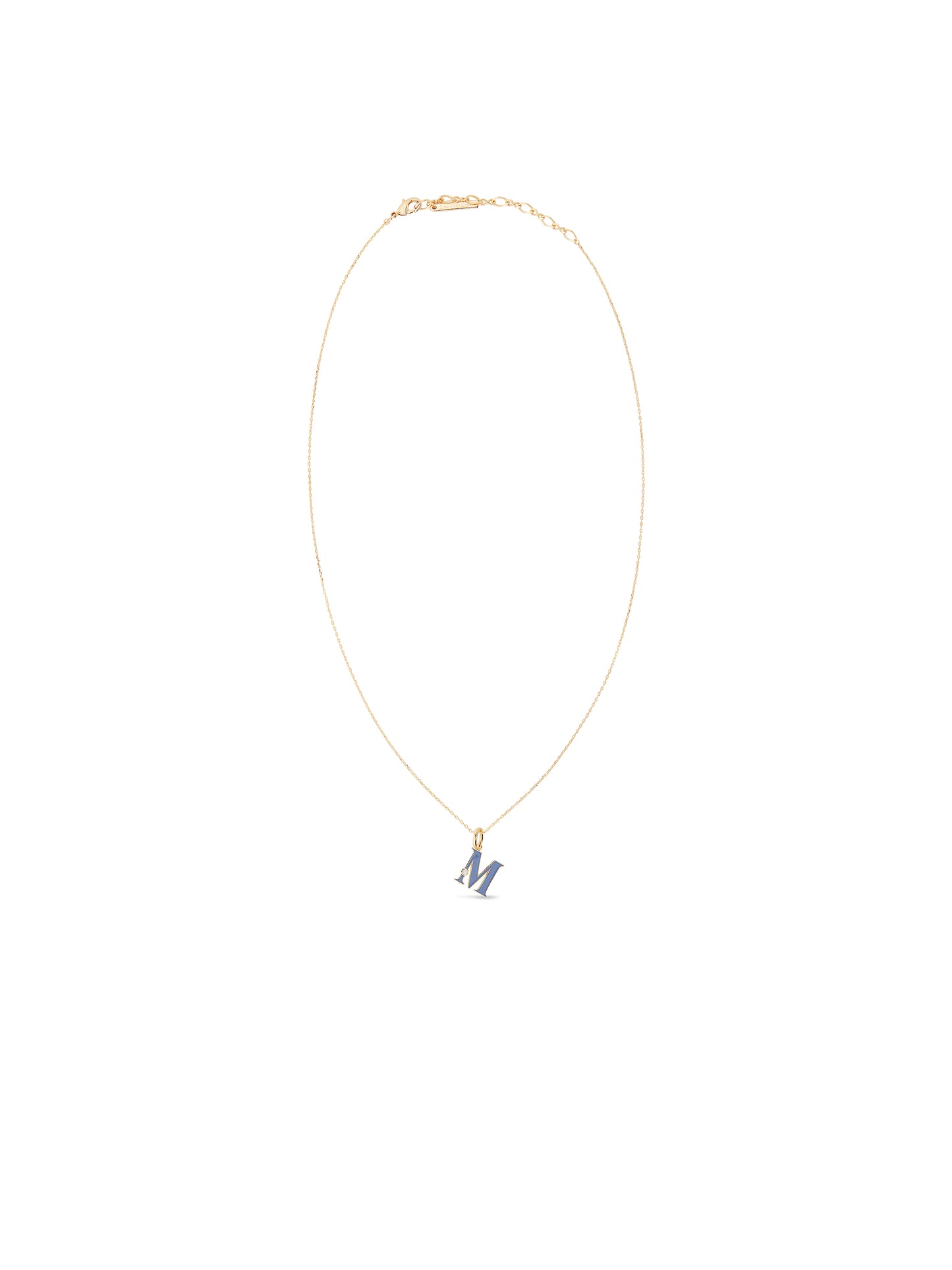 Letter M Pendant Necklace | AUAB3131