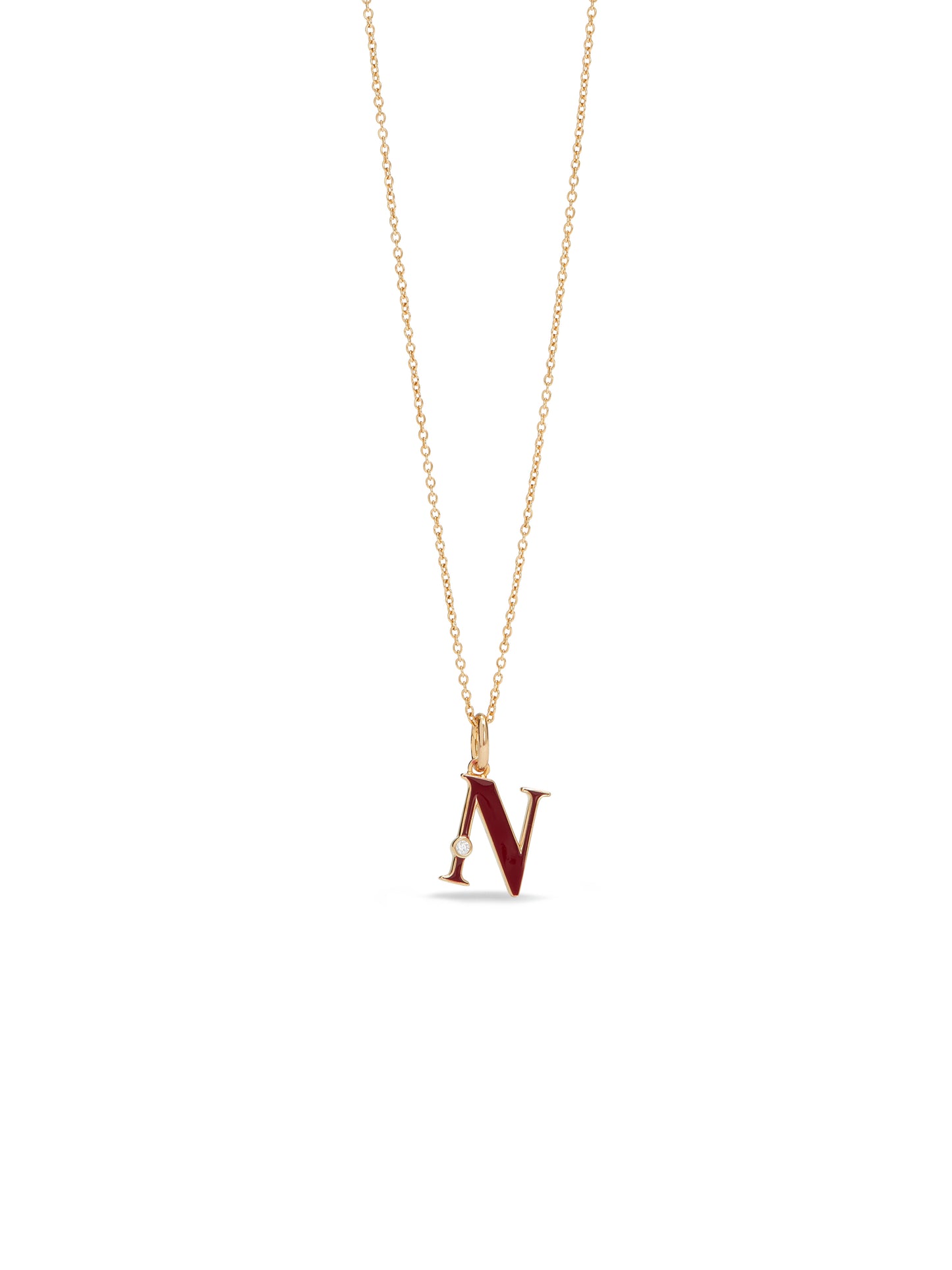 Letter N Pendant Necklace | AUAB3141