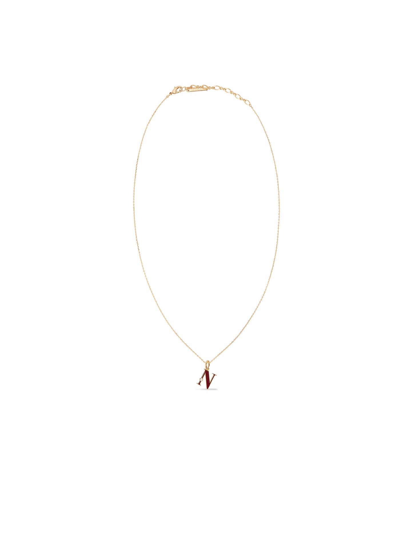 Letter N Pendant Necklace | AUAB3141