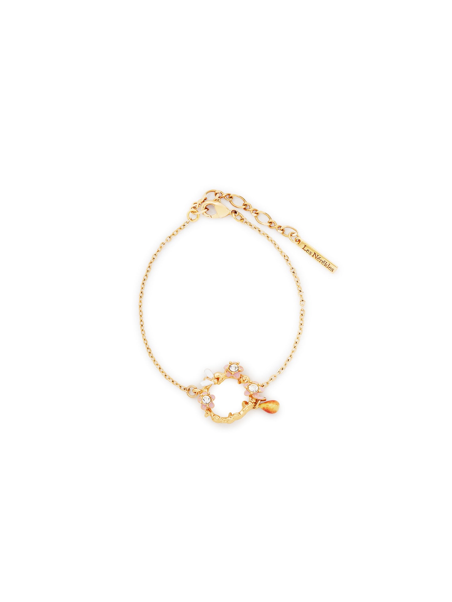 Apple Blossom, Pear And Bee Fine Bracelet | AUDC2021