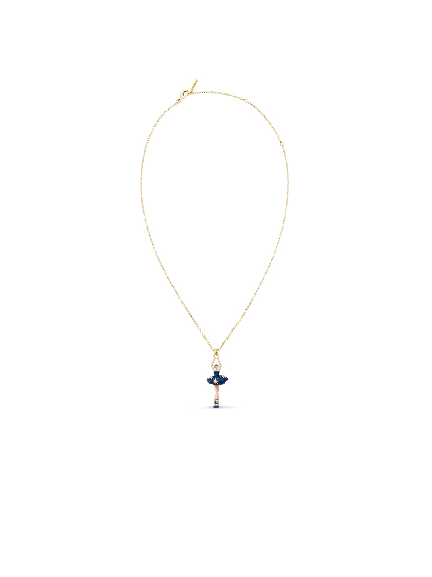 Midnight Blue Tutu Ballerina Necklace And Gold Stars | AUDD3591