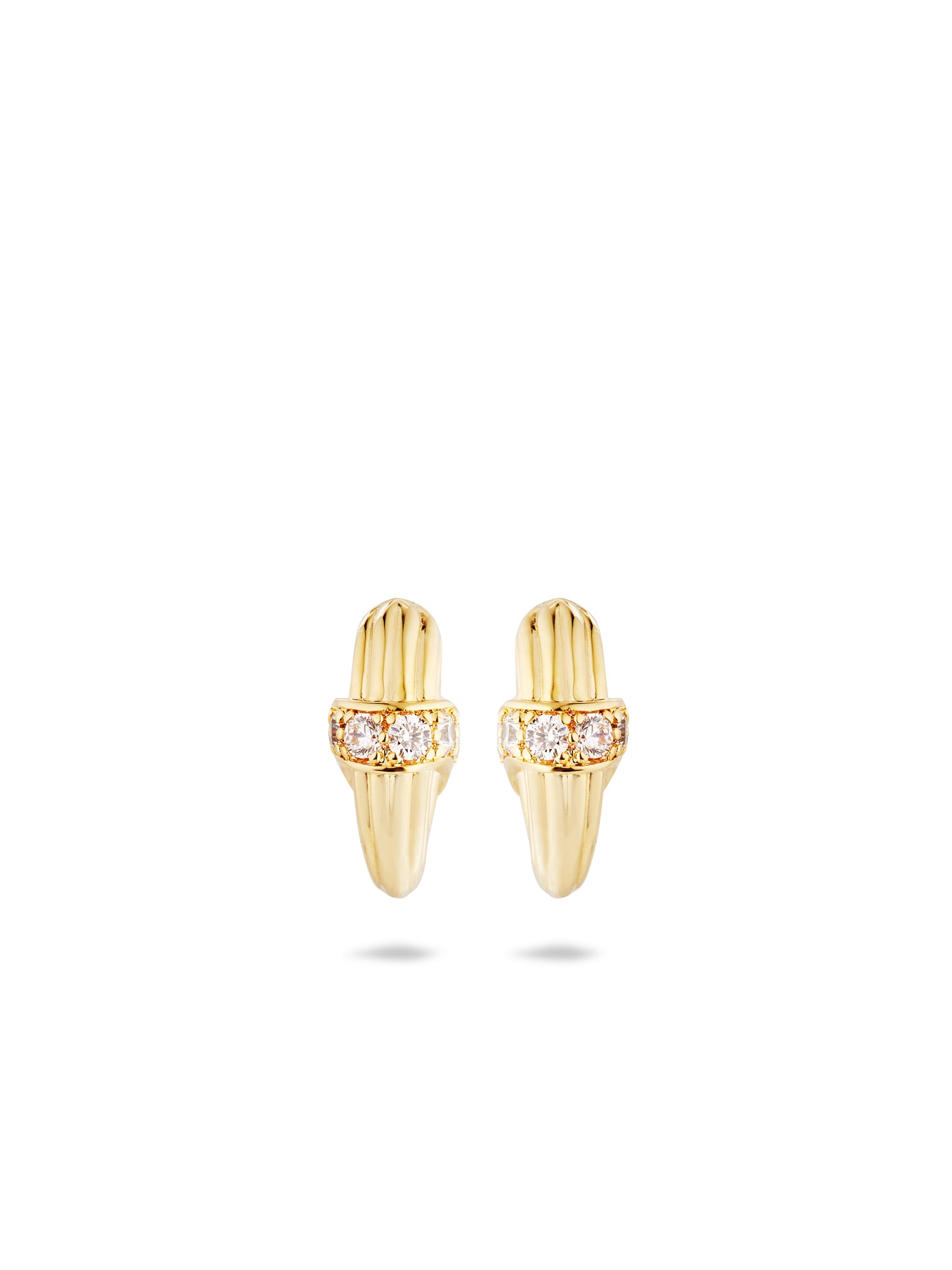 Gold And Crystal Earrings | AUNB1051