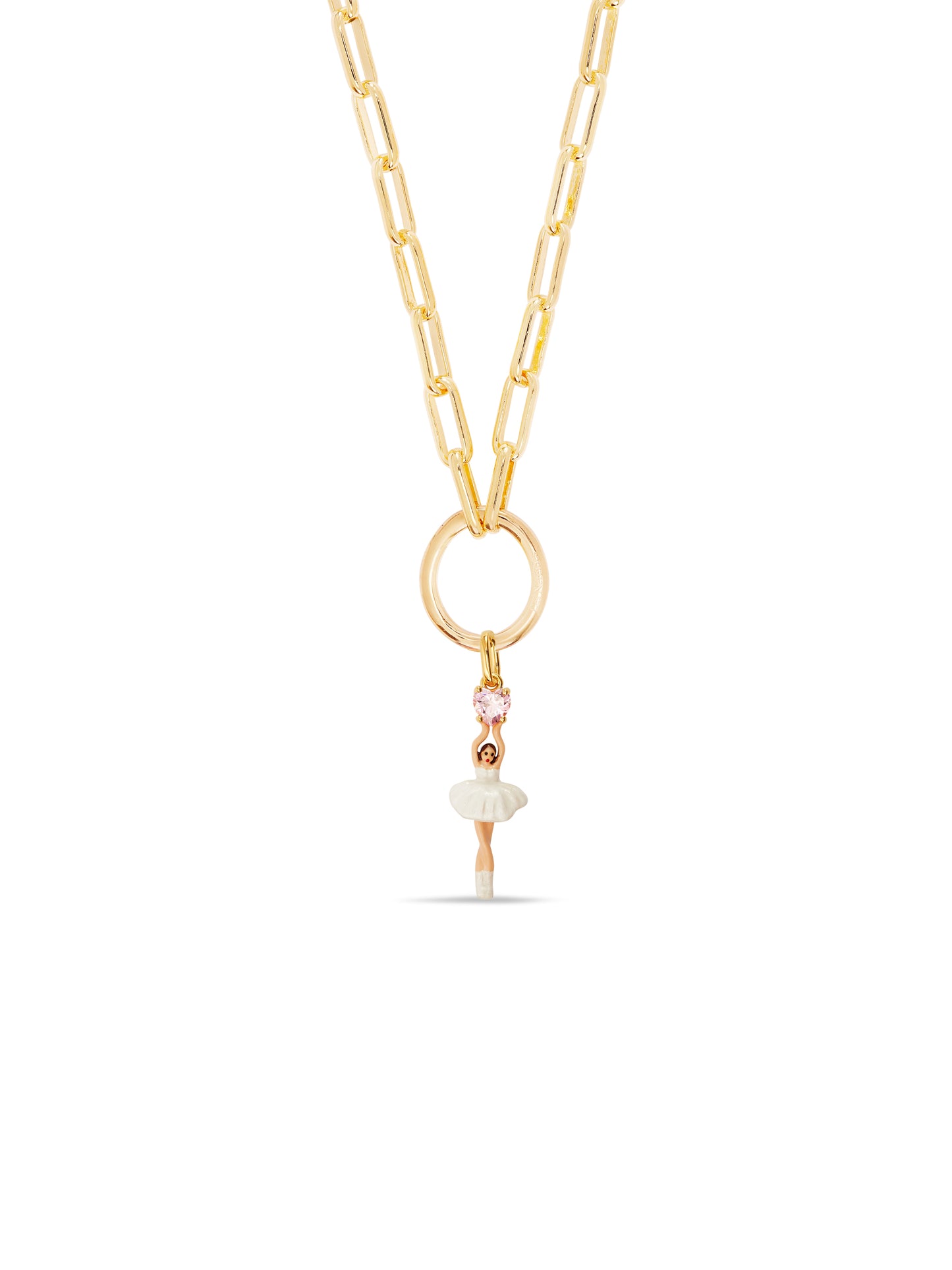 Ballerina And Cut Stone Pendant | AUPE4111