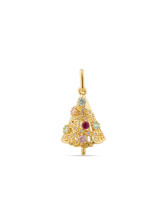 Golden Christmas Tree Pendant | AUPE4171