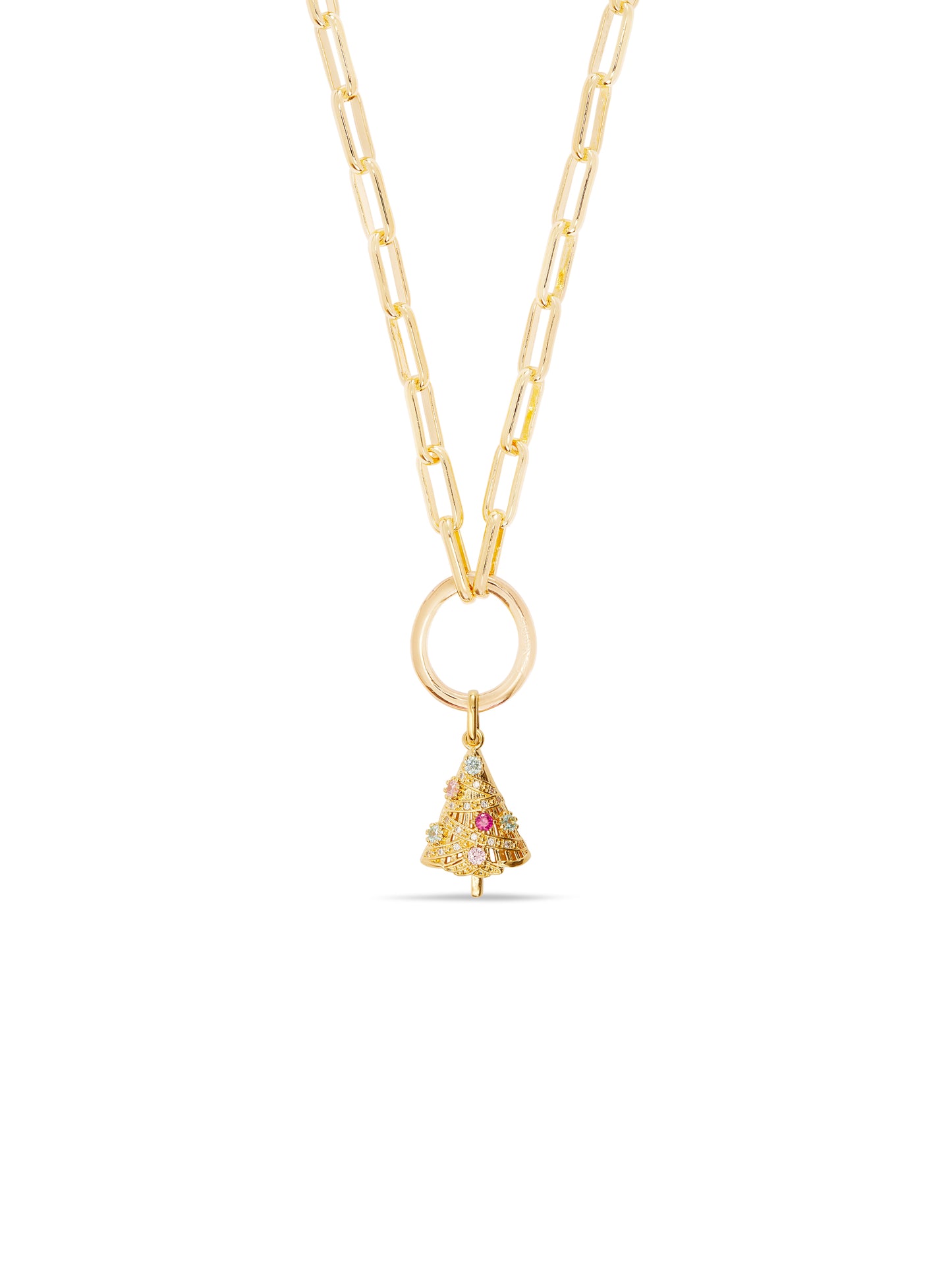 Golden Christmas Tree Pendant | AUPE4171