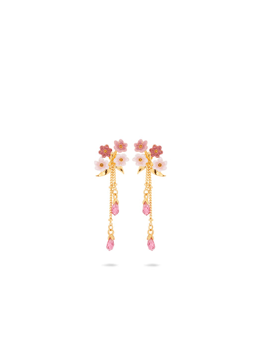 Pink Jasmine Flower Dangle Earrings | AUSP1071