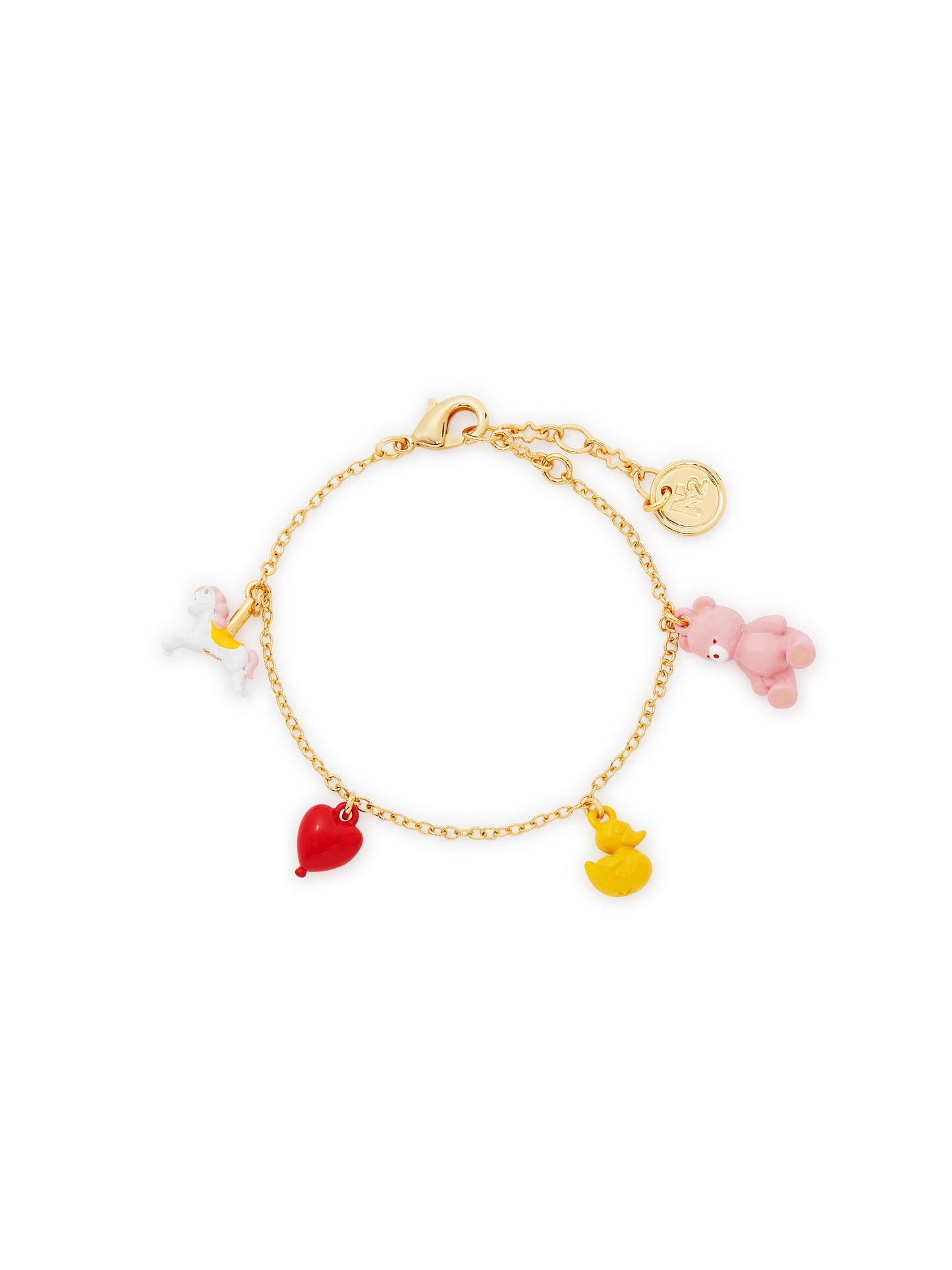 Horse, Heart, Duck And Teddy Bear Charm Bracelet | AUTO2011