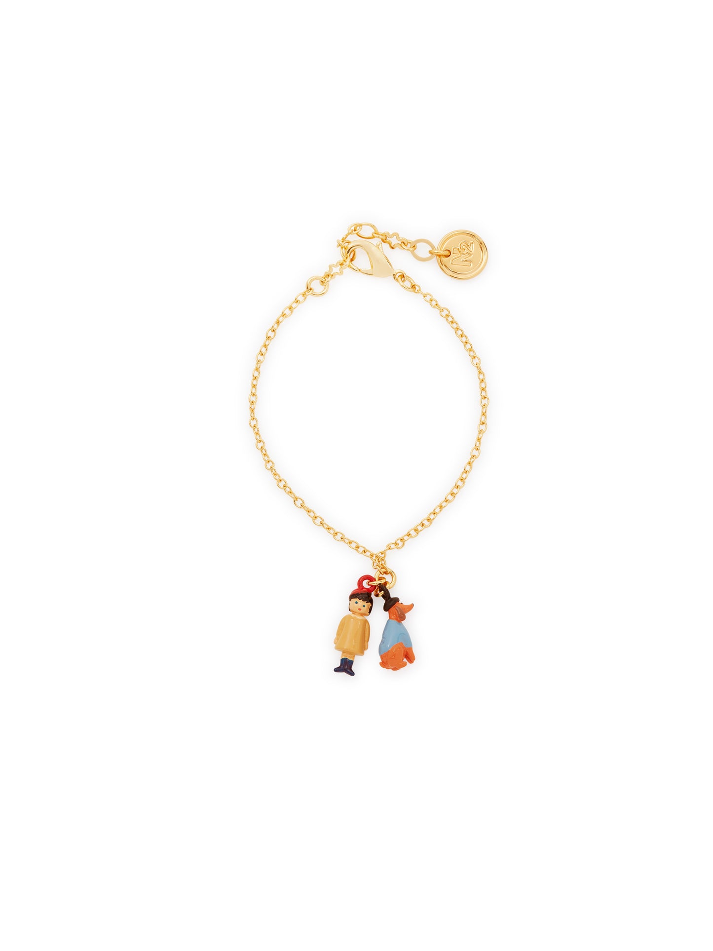 Little Girl And Dachshund Charm Bracelet | AUTO2021