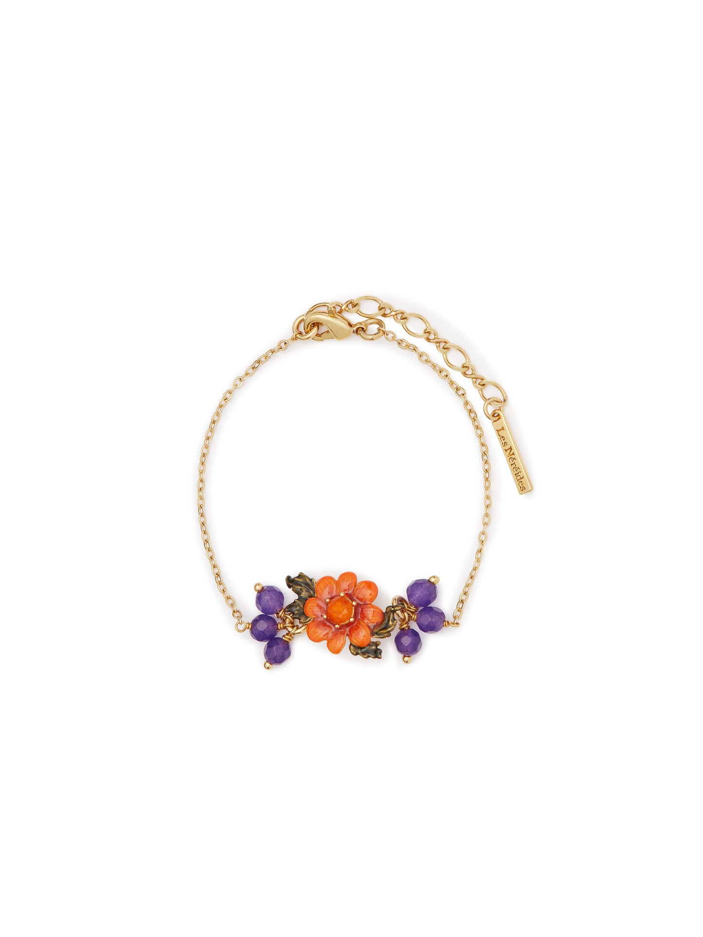 Flower And Glass Beads Fine Bracelet | AUVI2021