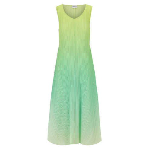 Alquema | Long Estrella Dress / Acid Lime