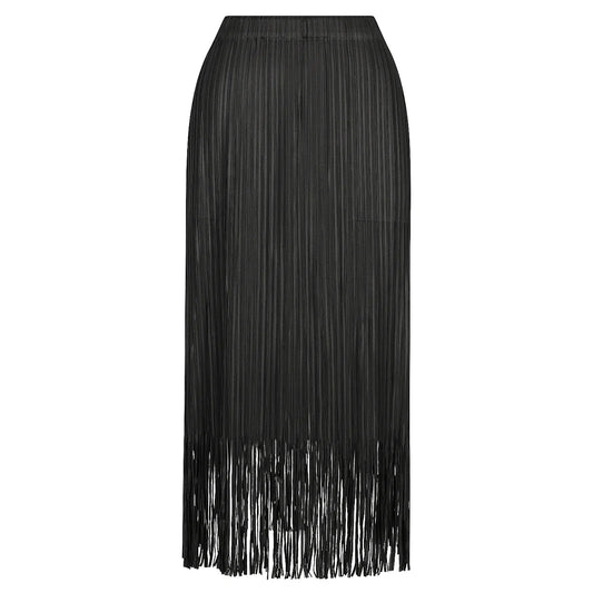 Alquema | Freebird Tassel Skirt / Black