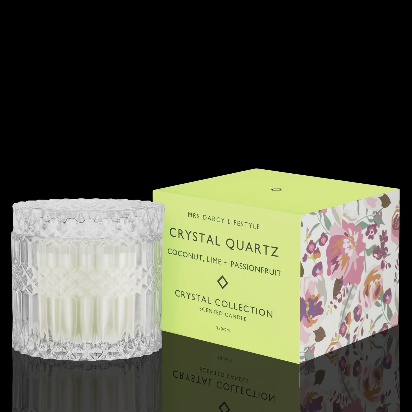 Candle Crystal Quartz - Coconut, Lime + Passionfruit