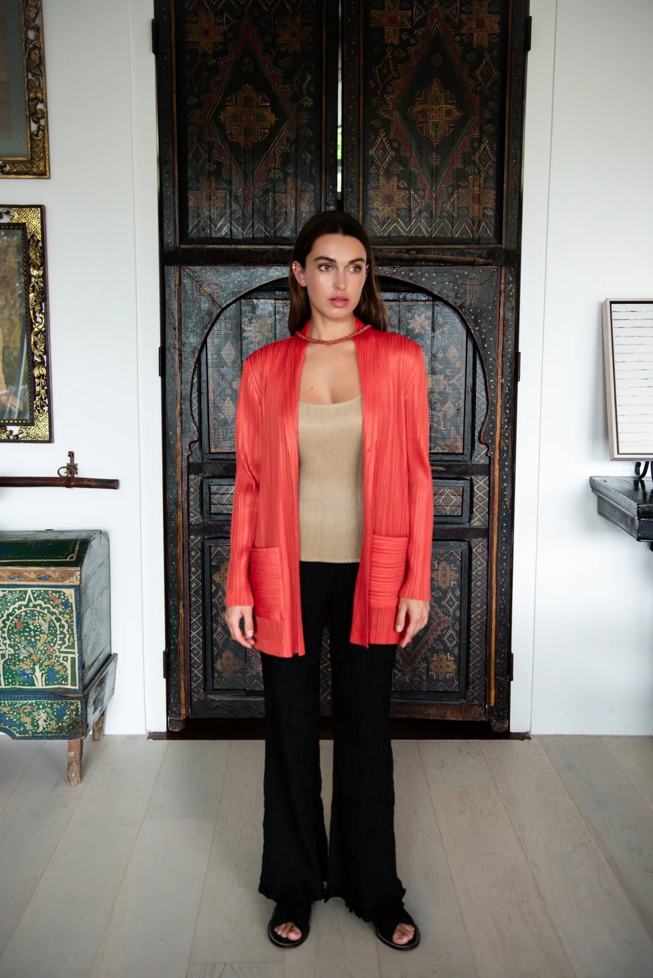 Ginni | MR Blue Sky Blazer / Tangerine