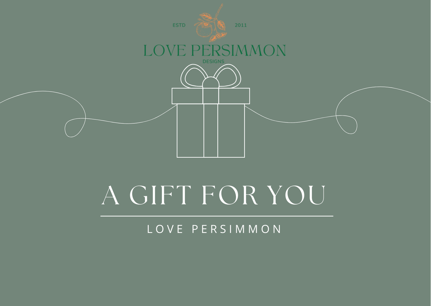 Online Love Persimmon Gift Card